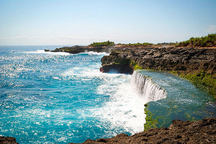 Devil's tears at Nusa Lembongan island, Indonesia