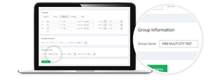 GSO interface screen showing group name information.