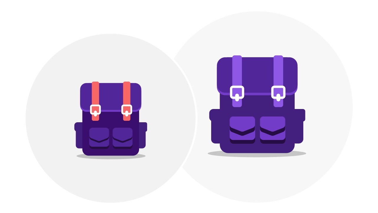 Carry-on baggage two small items