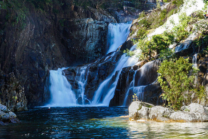 Clamshell Falls at Behana Gorge