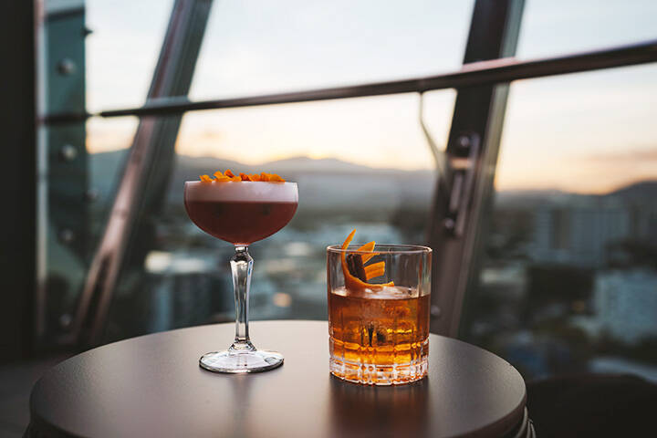 Rooftop cocktails at Rocco by Crystalbrook, located at the Riley by Crystalbrook in Cairns