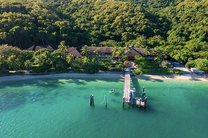 Aerial view of Fitzroy Island Resort